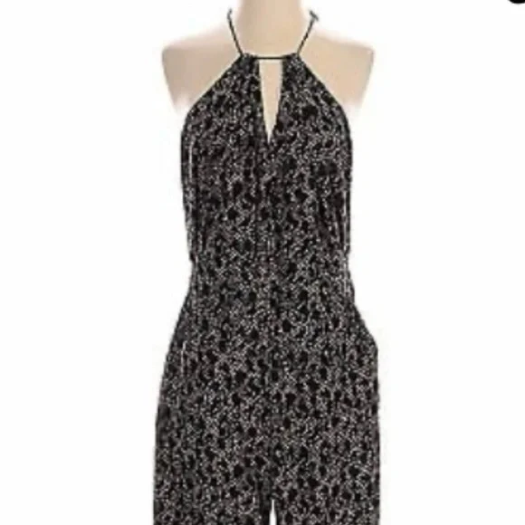 Banana Republic Factory Halter Style Jumpsuit. Animal Print. Size 6. Like New. - Picture 4 of 15